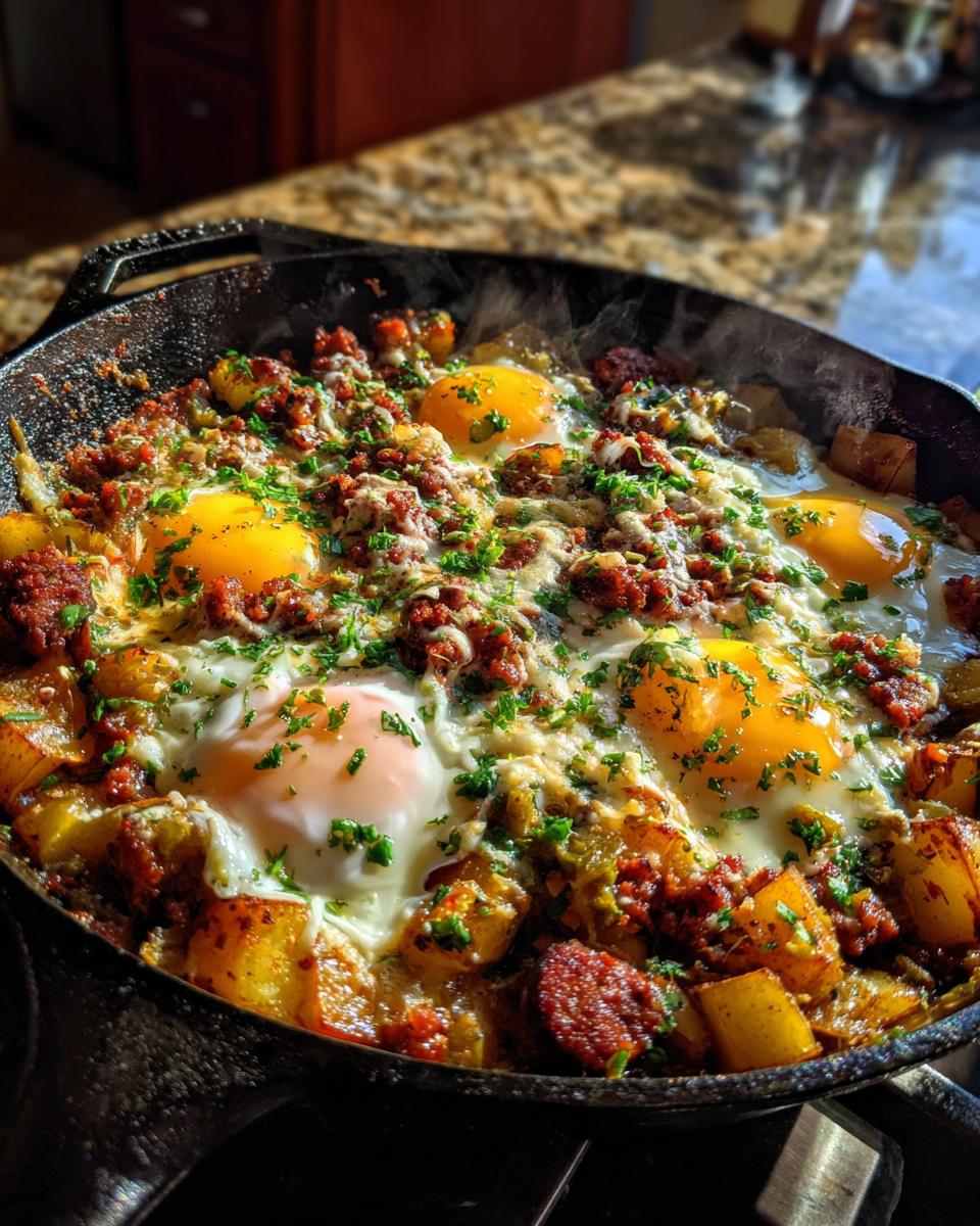 Chorizo Green Chile Breakfast Skillet - detail 1