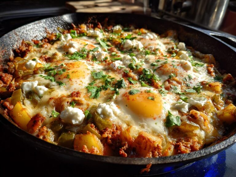 Chorizo Green Chile Breakfast Skillet