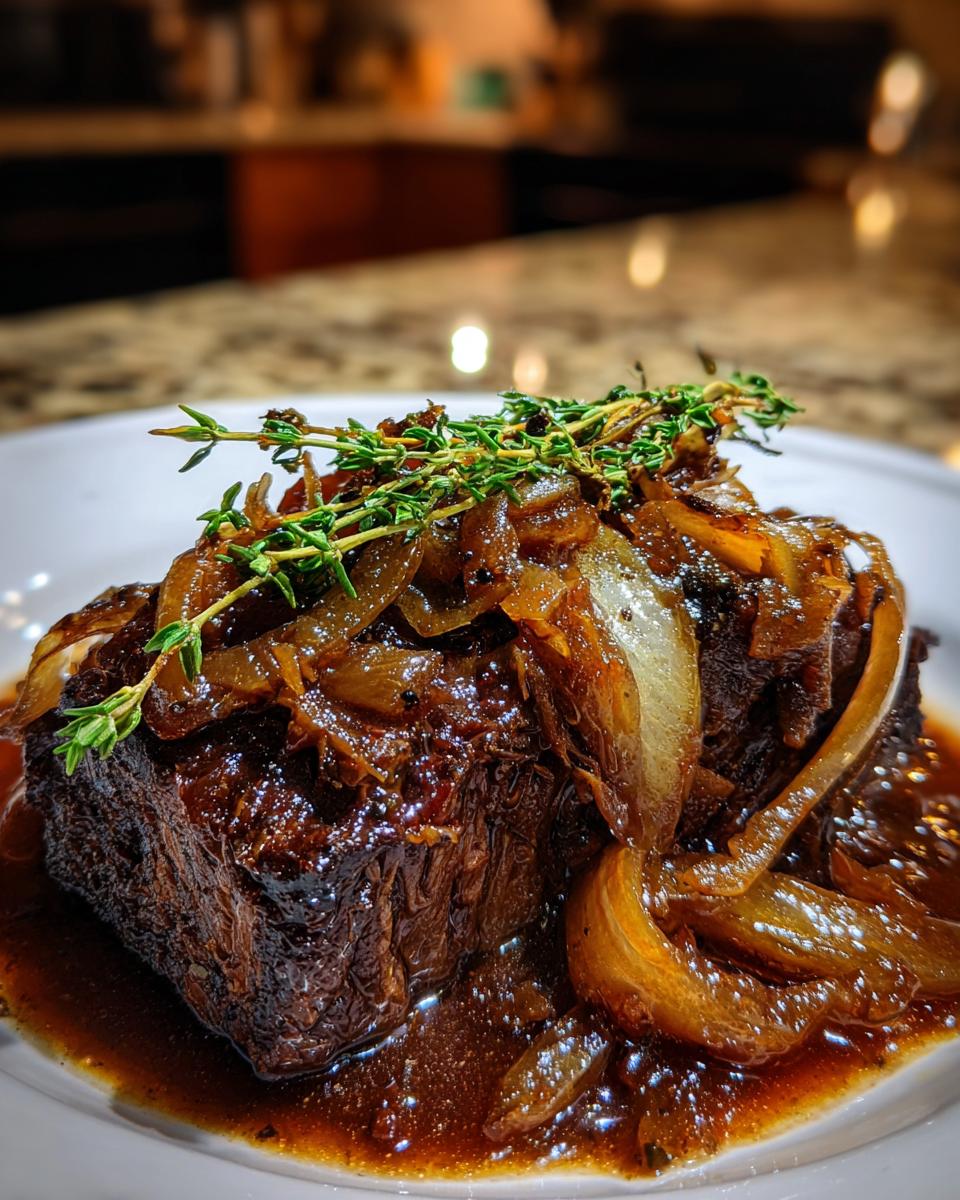 Cider Braised Pot Roast with Caramelized Onions - detail 3