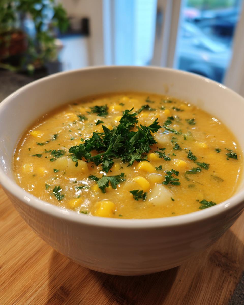 Corn Chowder with Frozen Corn - detail 3