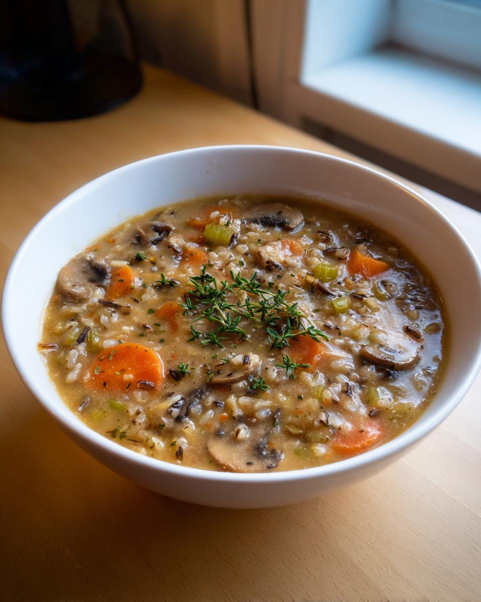 Cozy Autumn Wild Rice Soup - detail 2