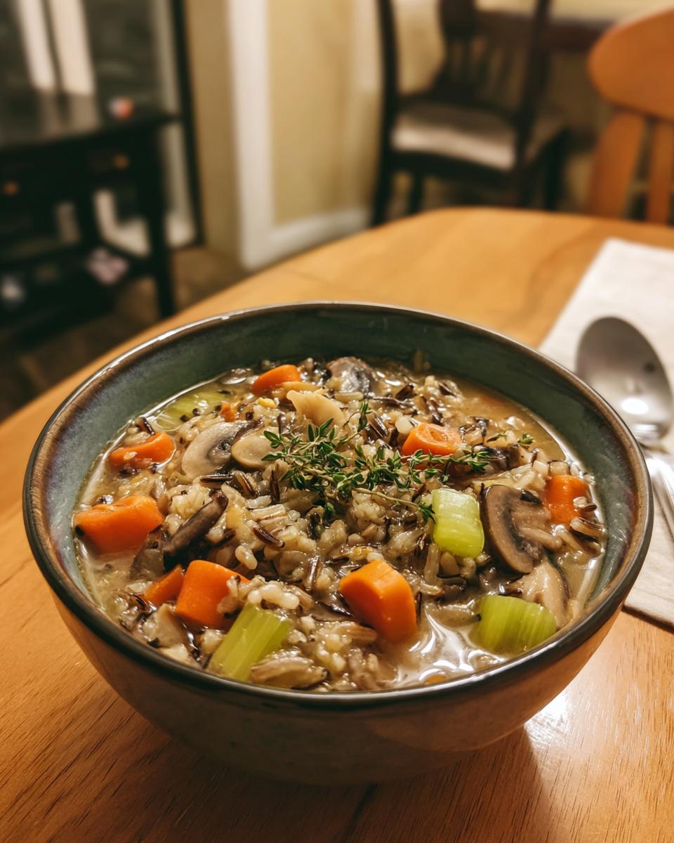 Cozy Autumn Wild Rice Soup - detail 3