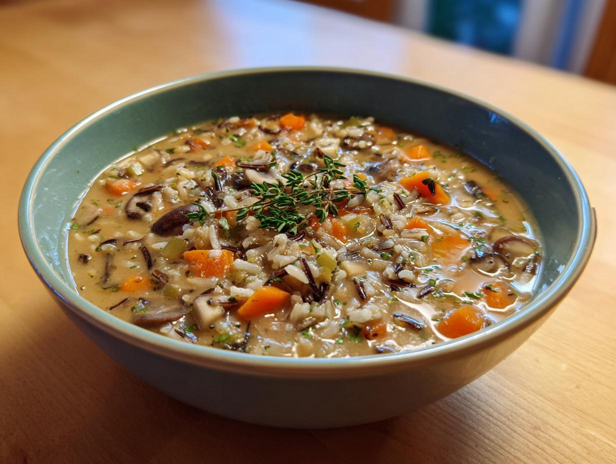 Cozy Autumn Wild Rice Soup