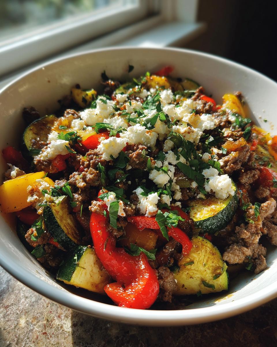 Easy Mediterranean Ground Beef Stir Fry Recipe - detail 2