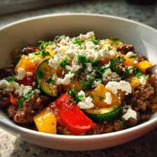 25-Minute Easy Mediterranean Ground Beef Stir Fry That Slays Hunger!