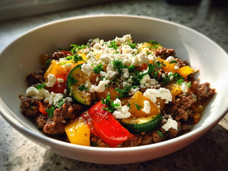 Easy Mediterranean Ground Beef Stir Fry Recipe