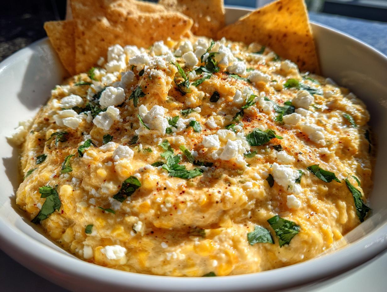 Easy Mexican Street Corn Dip