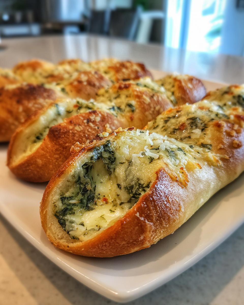 Football shaped spinach dip breadsticks - detail 3