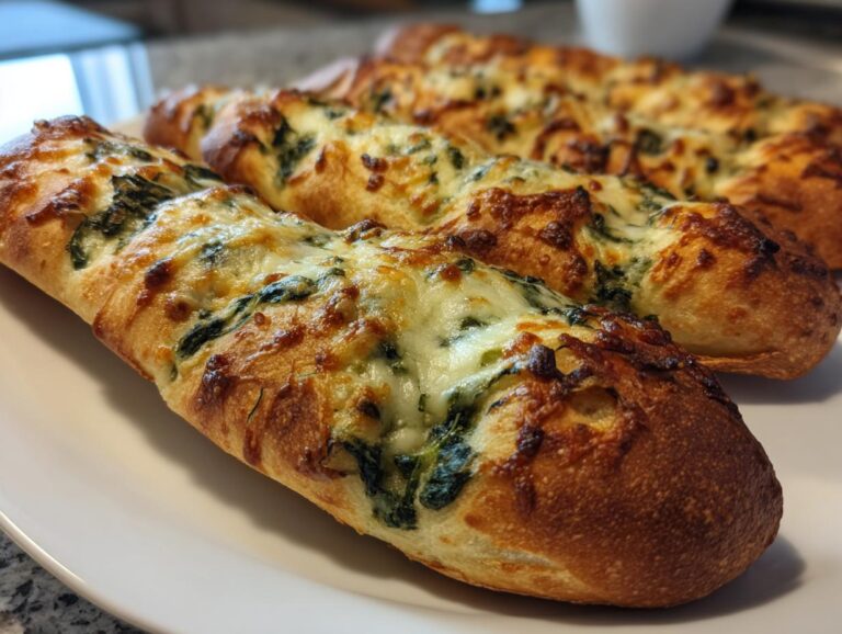 Football shaped spinach dip breadsticks
