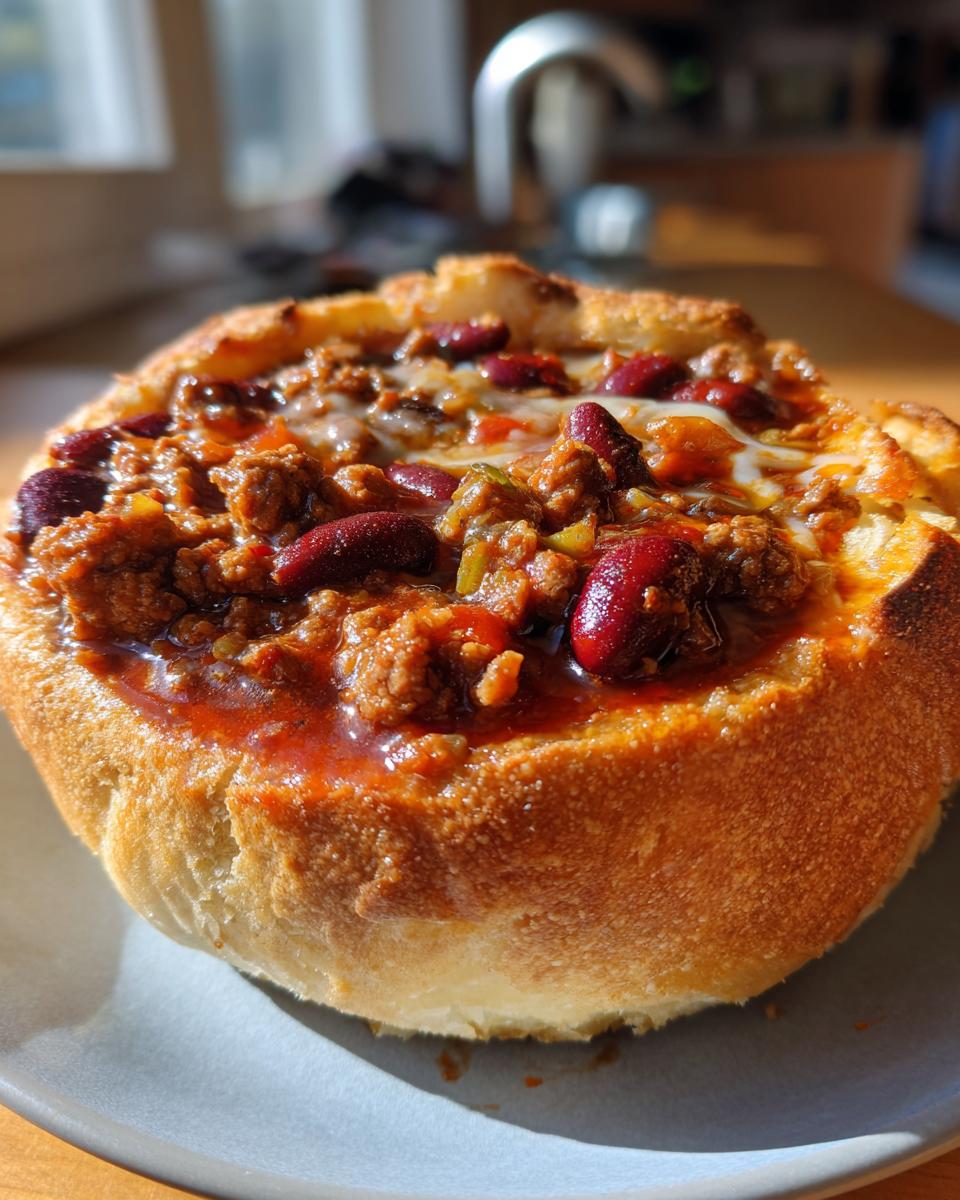 Game Day Beef Chili Bread Bowls - detail 1