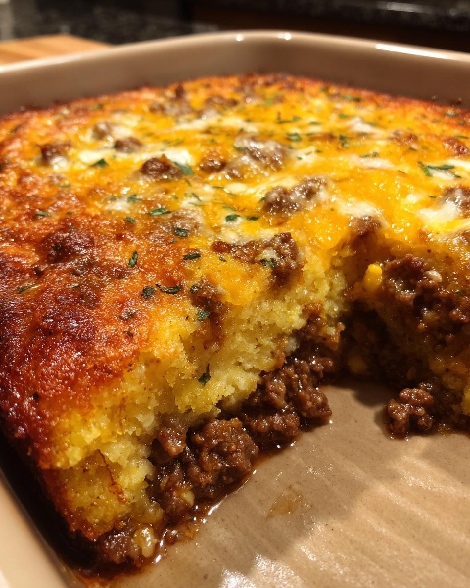 Ground Beef Cornbread Casserole - detail 1