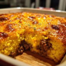 Savory 30-Minute Ground Beef Cornbread Casserole For Busy Nights