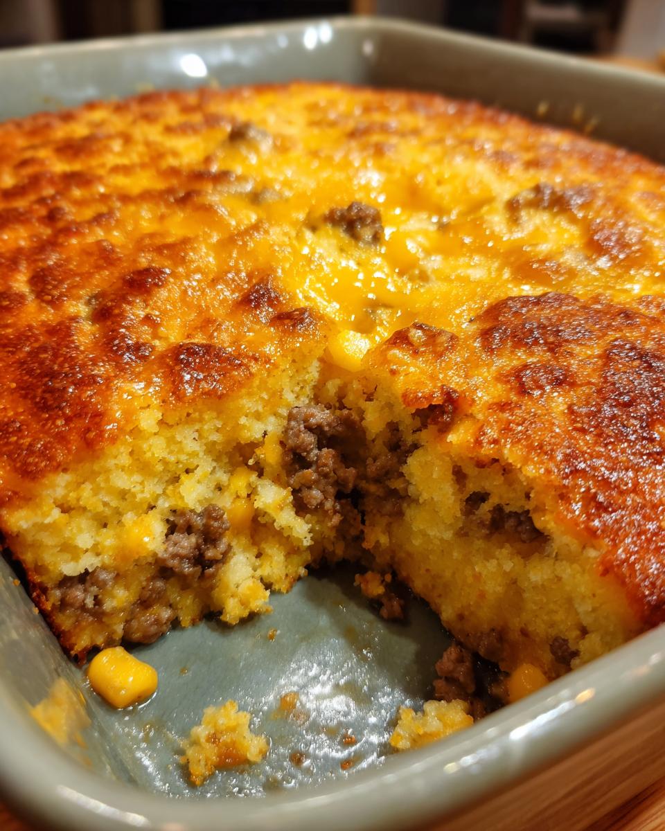 Ground Beef Cornbread Casserole - detail 3
