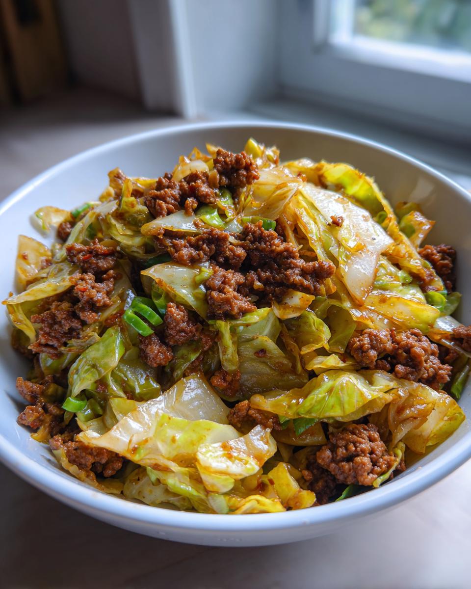 Ground Beef and Chopped Cabbage - detail 2