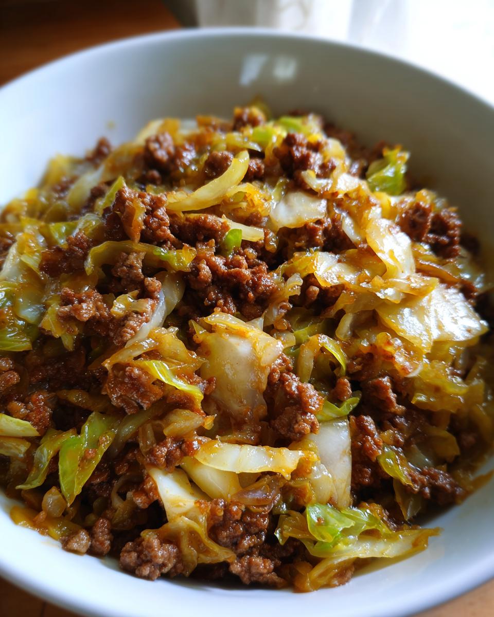 Ground Beef and Chopped Cabbage - detail 3