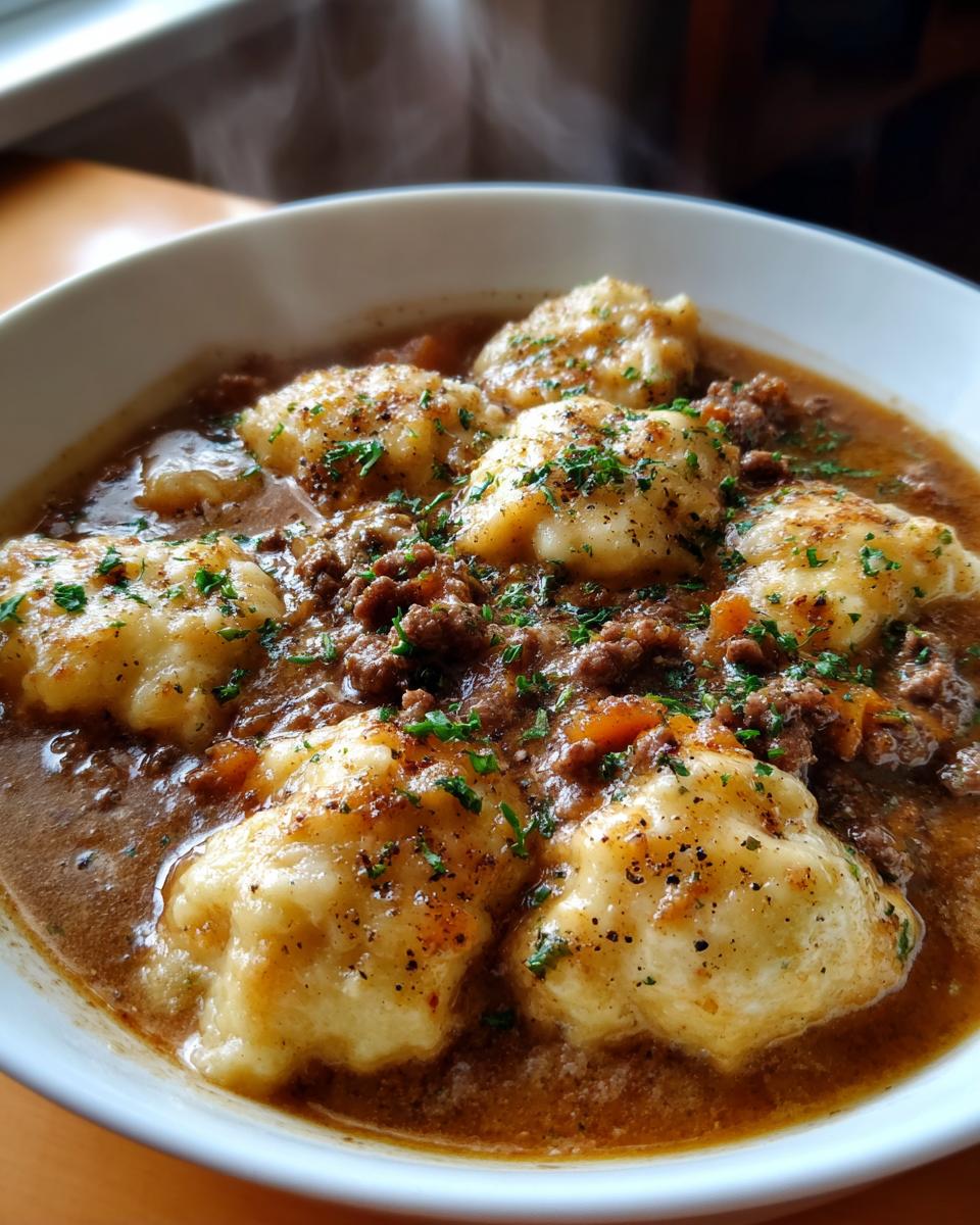 Ground Beef and Dumplings - detail 3