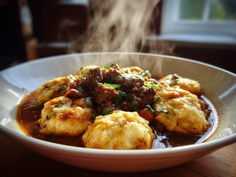 Ground Beef and Dumplings