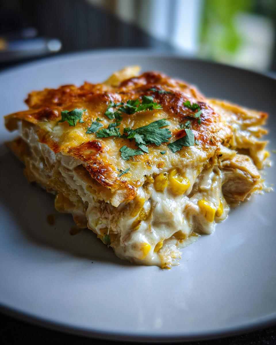 Hatch Chile Enchilada Pie - detail 1