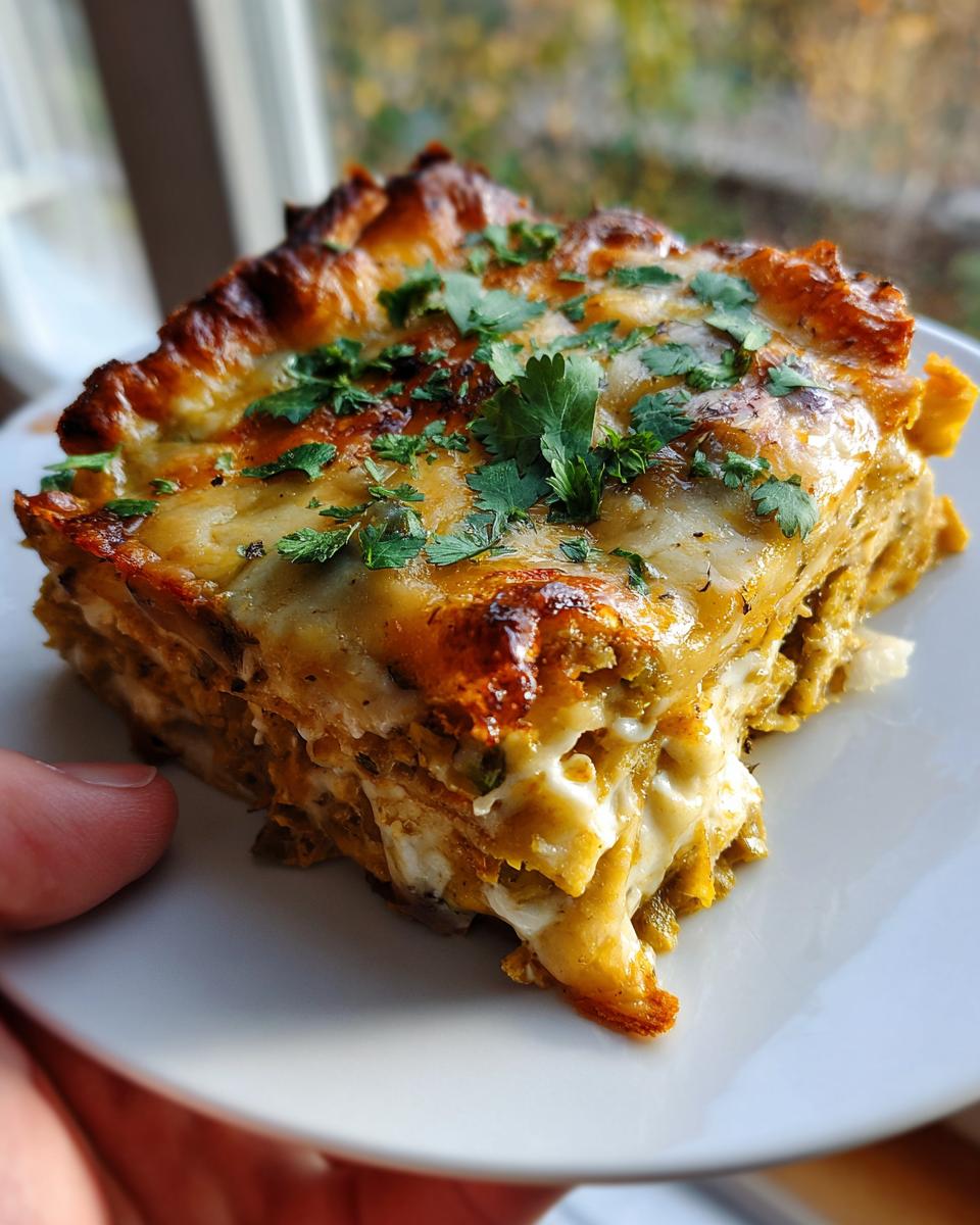 Hatch Chile Enchilada Pie - detail 3