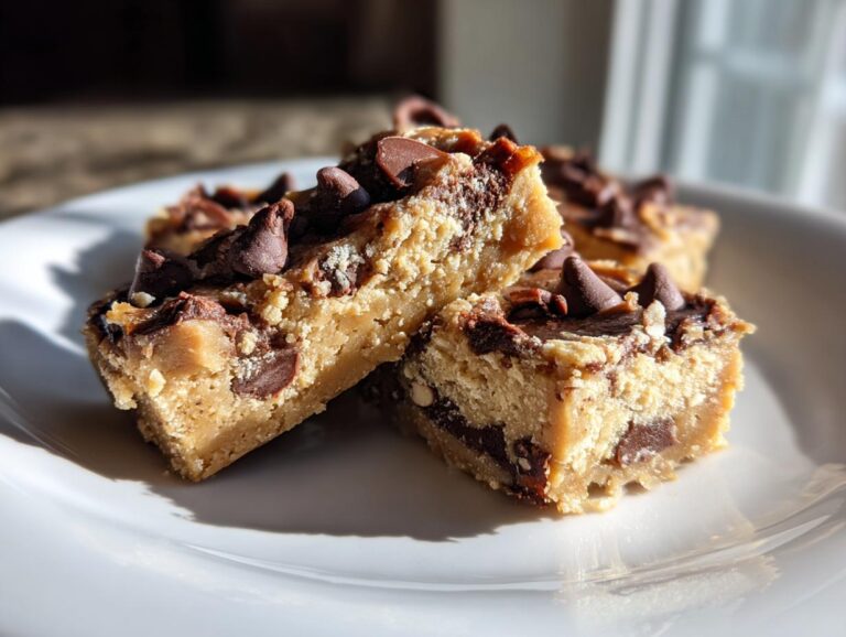 Healthy No Bake Cookie Dough Bars (Gluten-Free, Vegan)