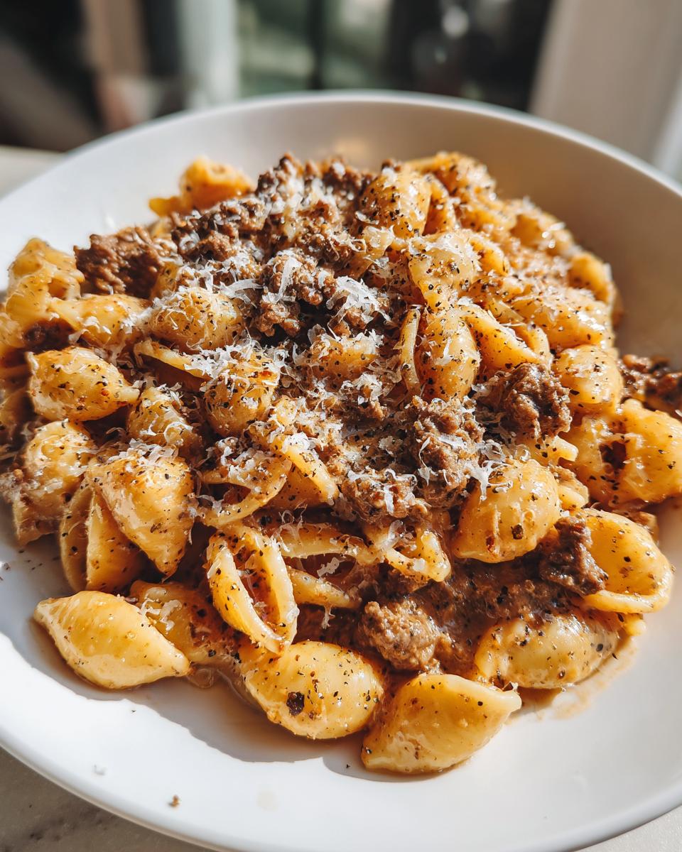 High Protein Creamy Beef Pasta - detail 1