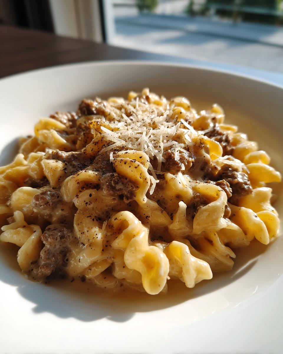 High Protein Creamy Beef Pasta - detail 2