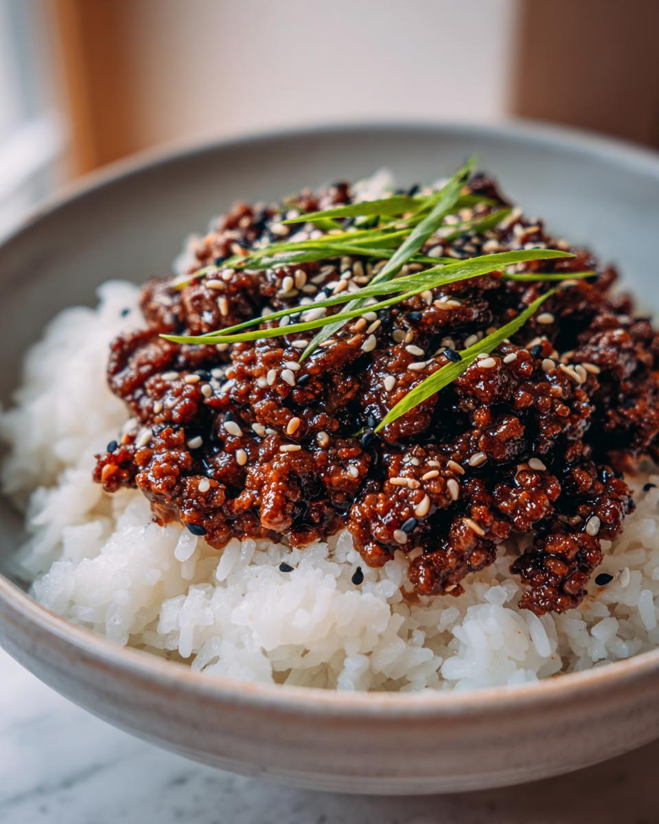 Korean Ground Beef Bowl - detail 1