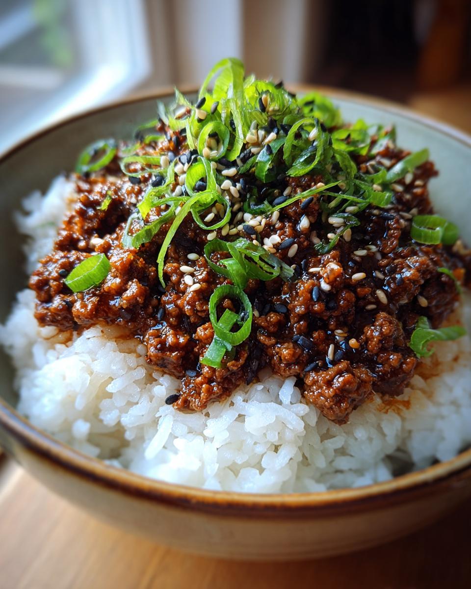 Korean Ground Beef Bowl - detail 2