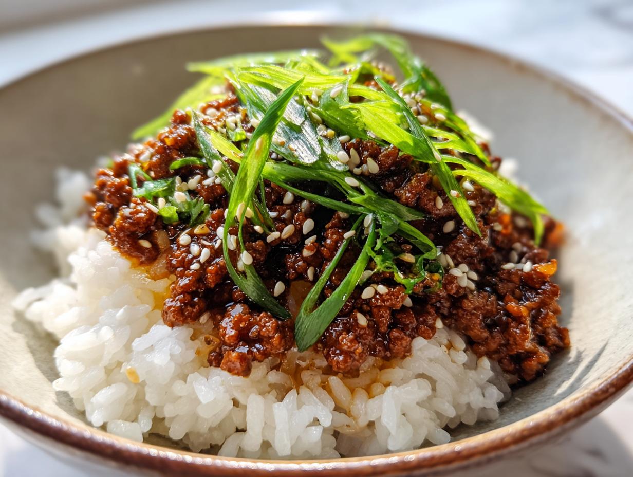 Korean Ground Beef Bowl