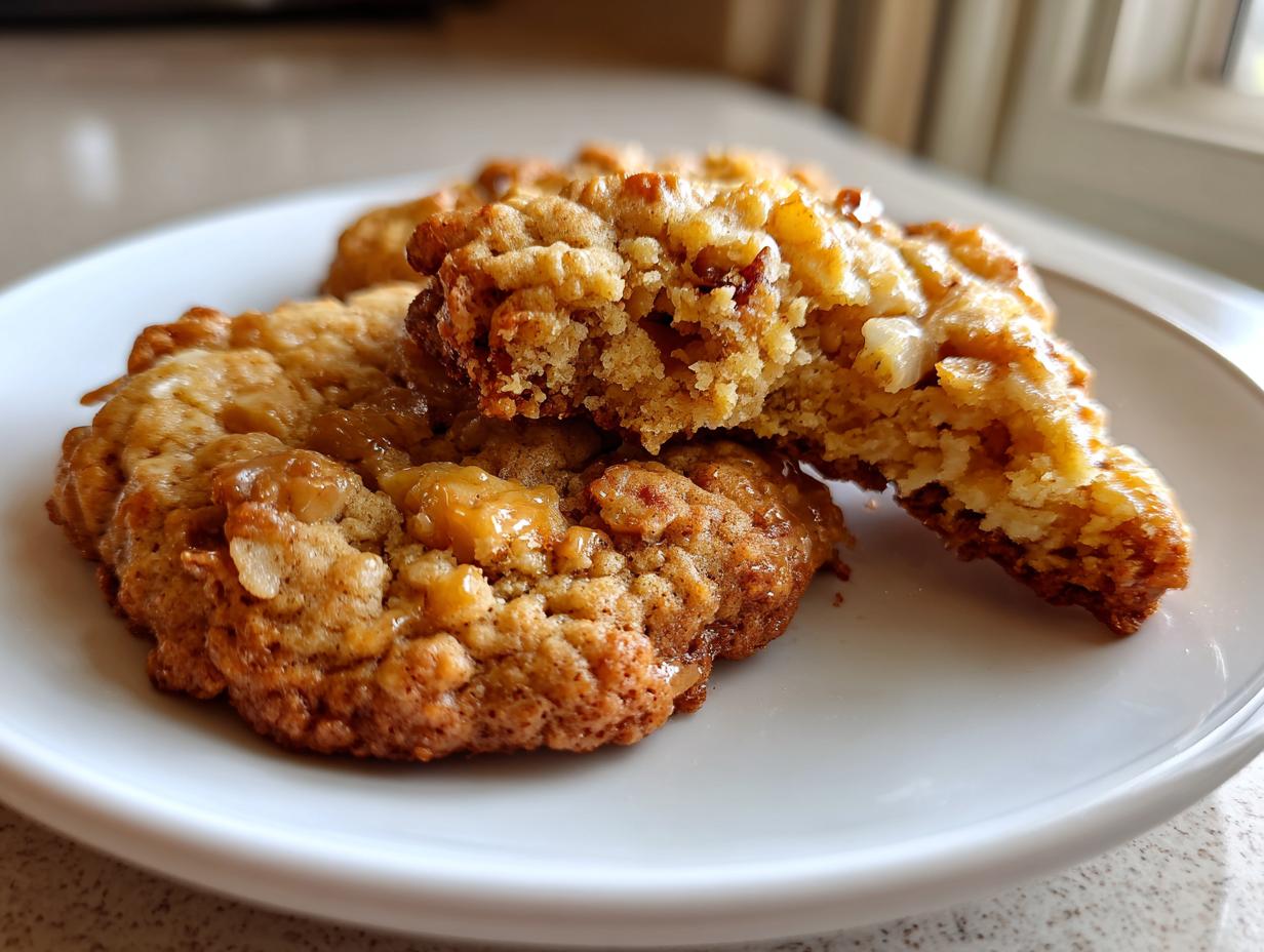 Low Sugar Applesauce Oatmeal Cookies
