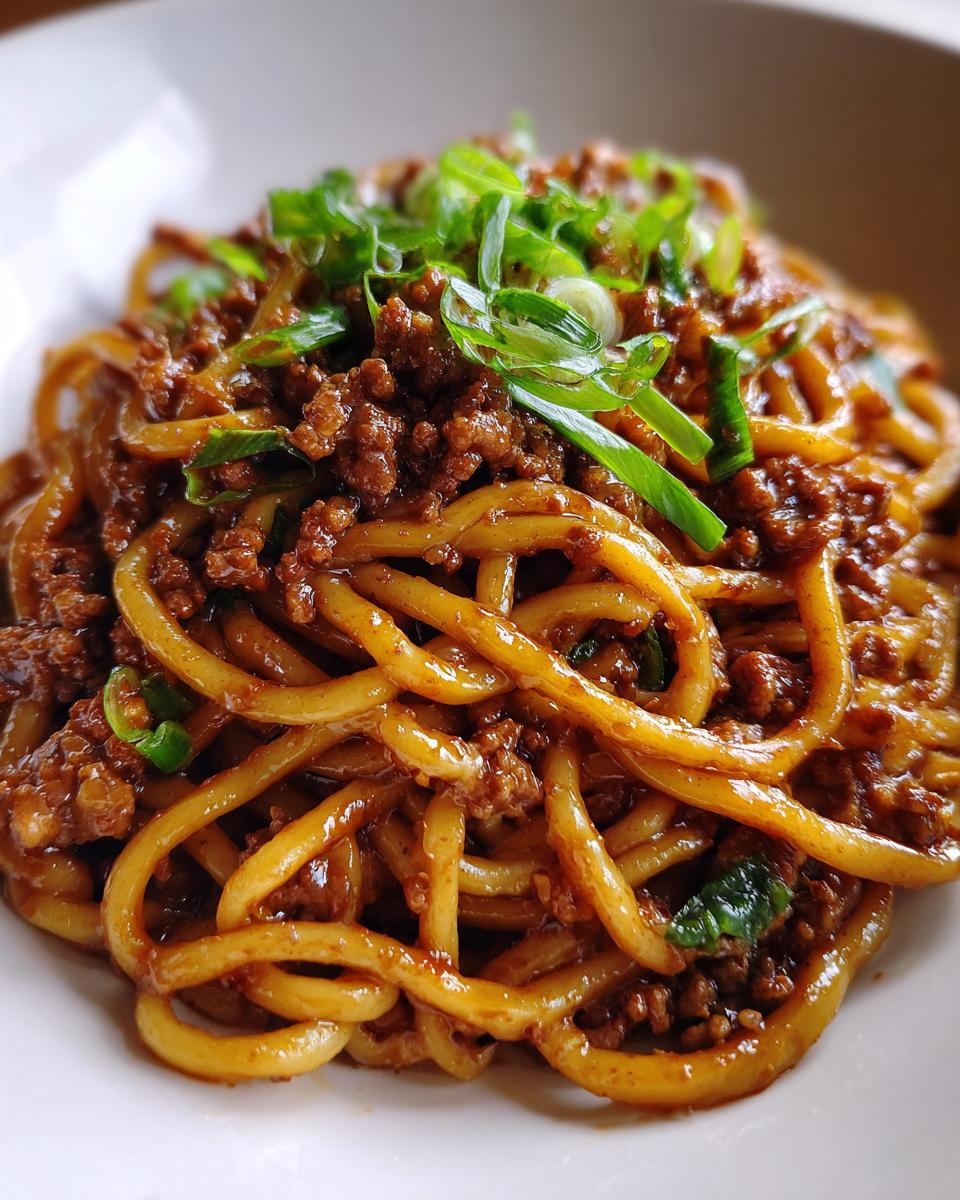 Mongolian Ground Beef Noodles - detail 1