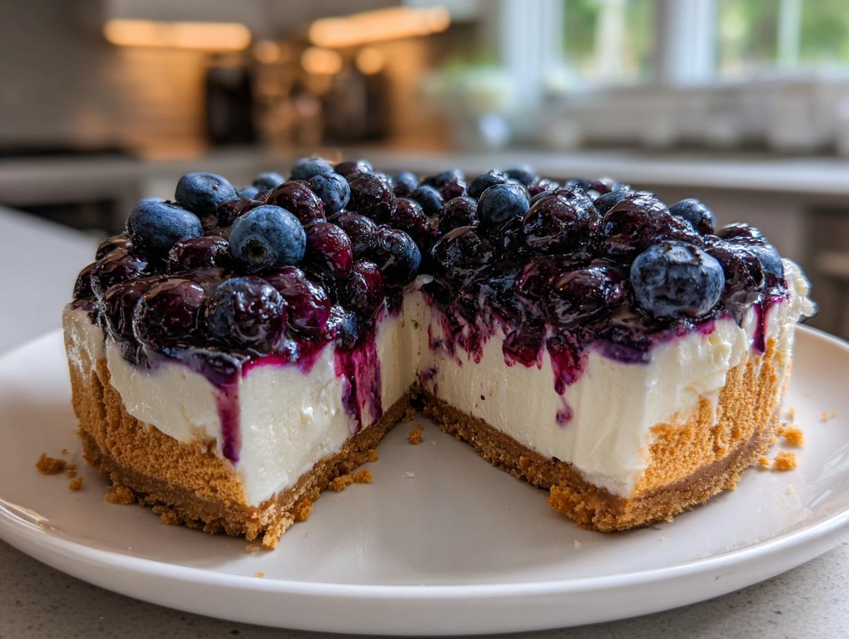 No Bake Lemon Blueberry Dessert