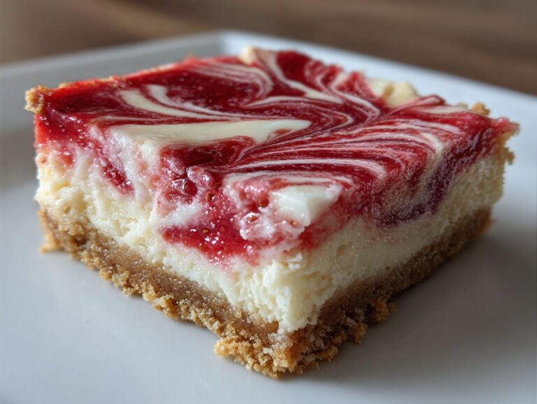No-Bake Strawberry Cheesecake Bars