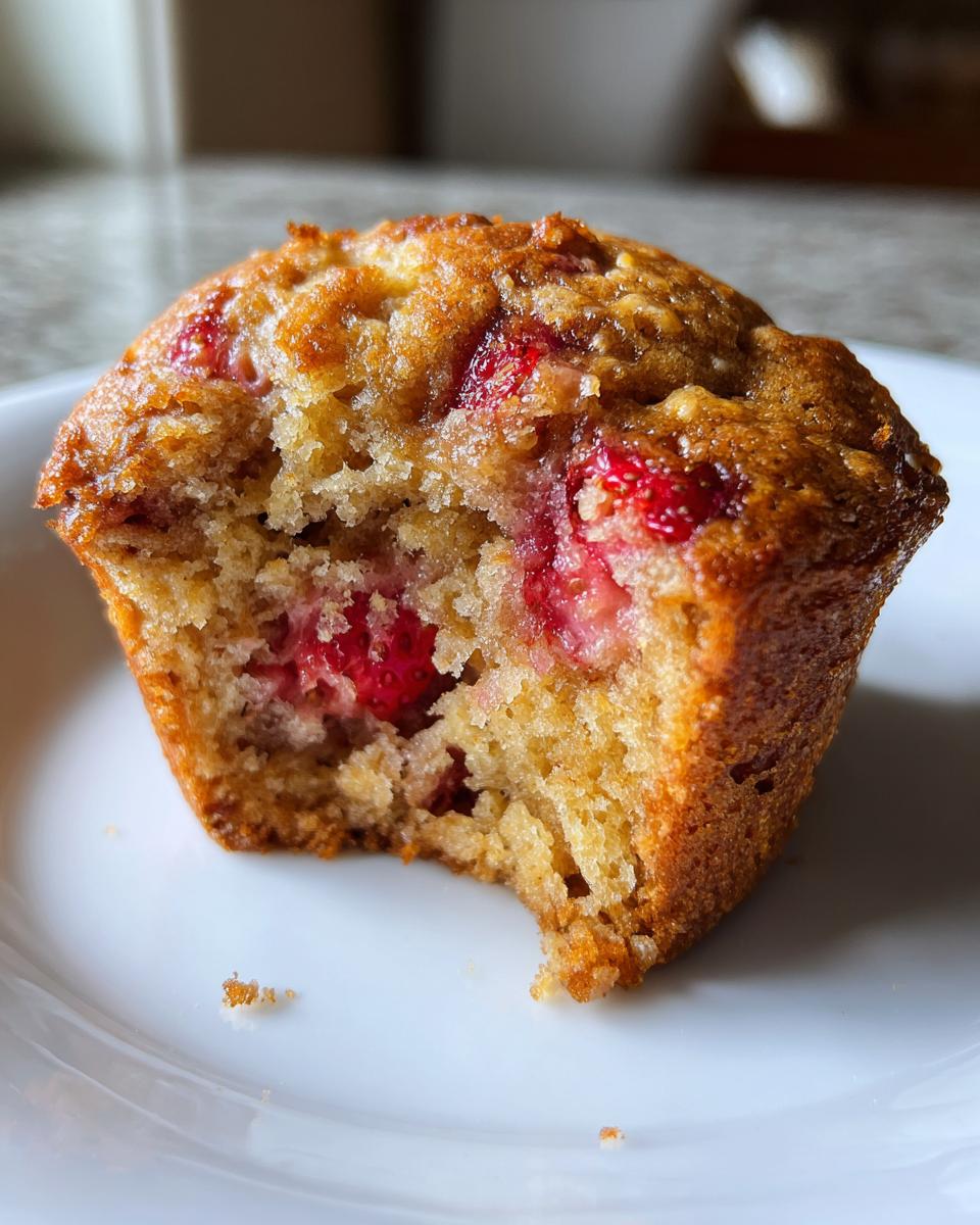 No Sugar Strawberry Banana Muffins - detail 2