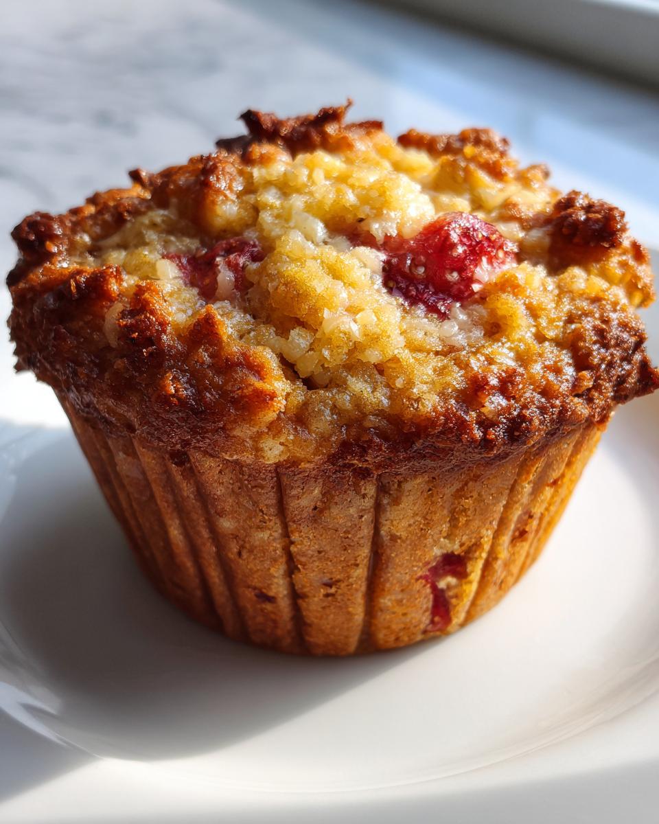 No Sugar Strawberry Banana Muffins - detail 3