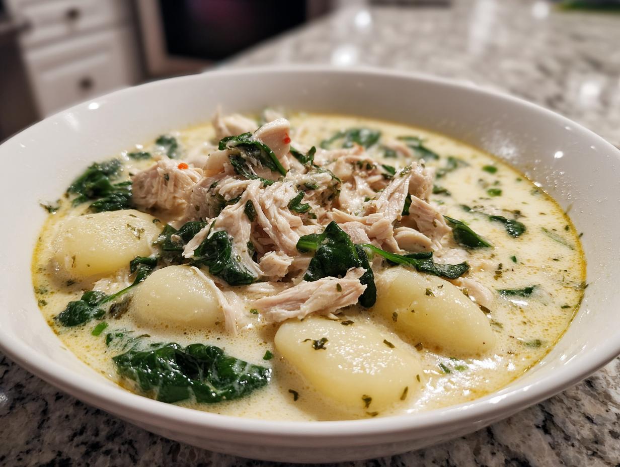 Olive Garden Chicken Gnocchi Soup Recipe