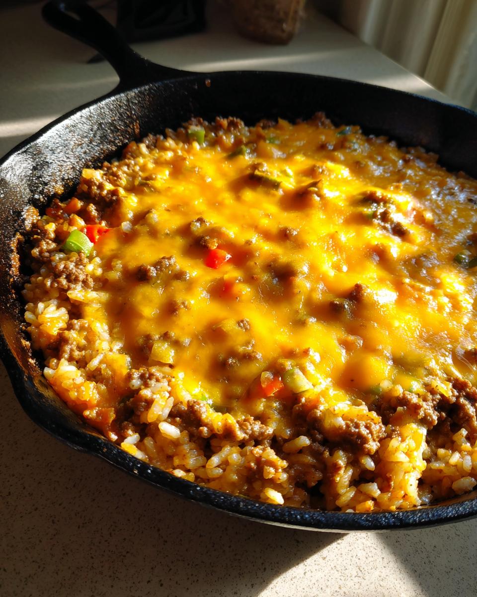 One-Pan Cheesy Ground Beef Rice Casserole - detail 2