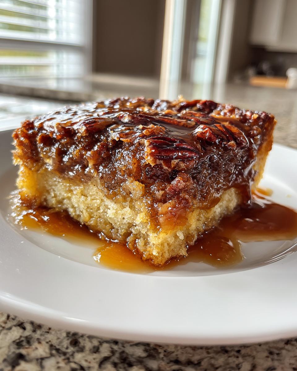 Pecan Pie Dump Cake - detail 2