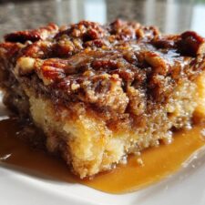 45-Minute Pecan Pie Dump Cake: Effortless Bliss!
