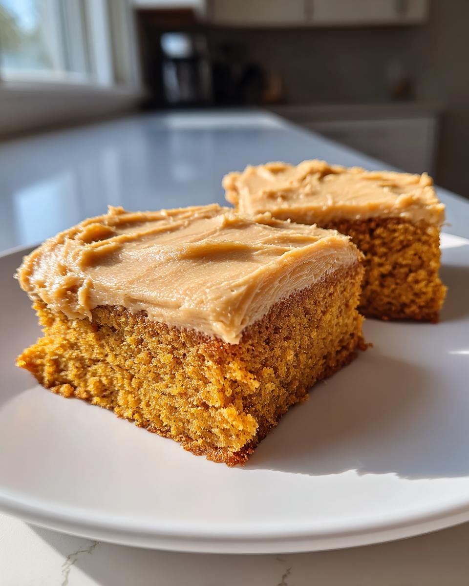 Pumpkin Bars with Brown Sugar Frosting - detail 1