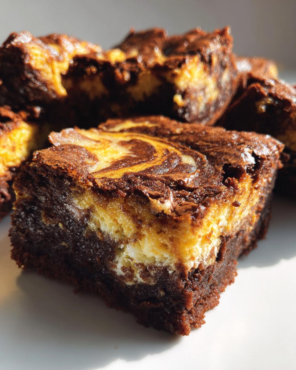 Pumpkin Cheesecake Brownies - detail 1