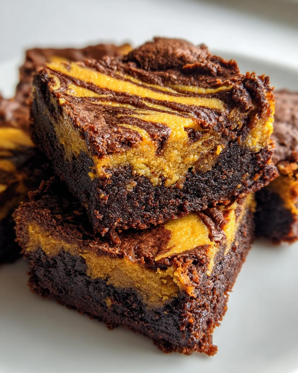 Pumpkin Cheesecake Brownies - detail 3