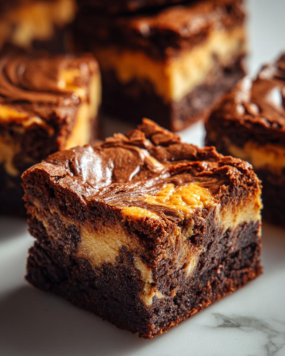 Pumpkin Cheesecake Brownies - detail 4