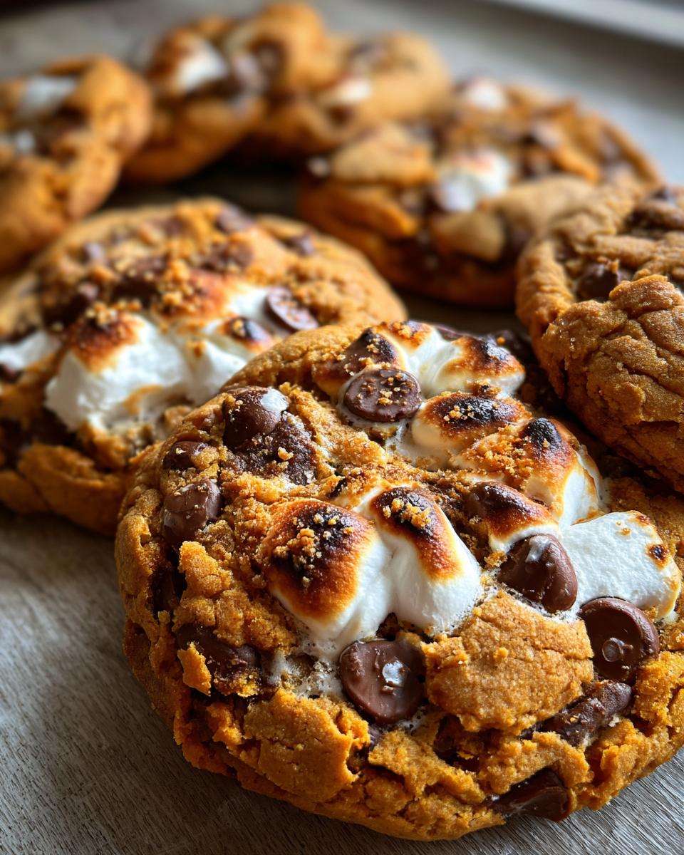 Pumpkin S'mores Cookies - detail 1
