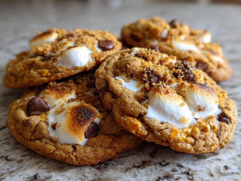 Pumpkin S'mores Cookies