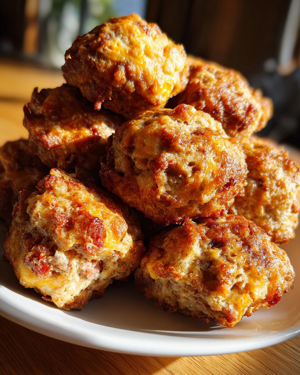 Rotel Cream Cheese Sausage Balls - detail 2