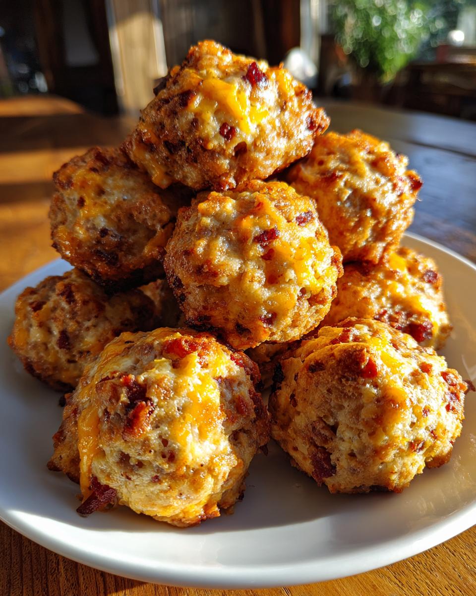 Rotel Cream Cheese Sausage Balls - detail 3