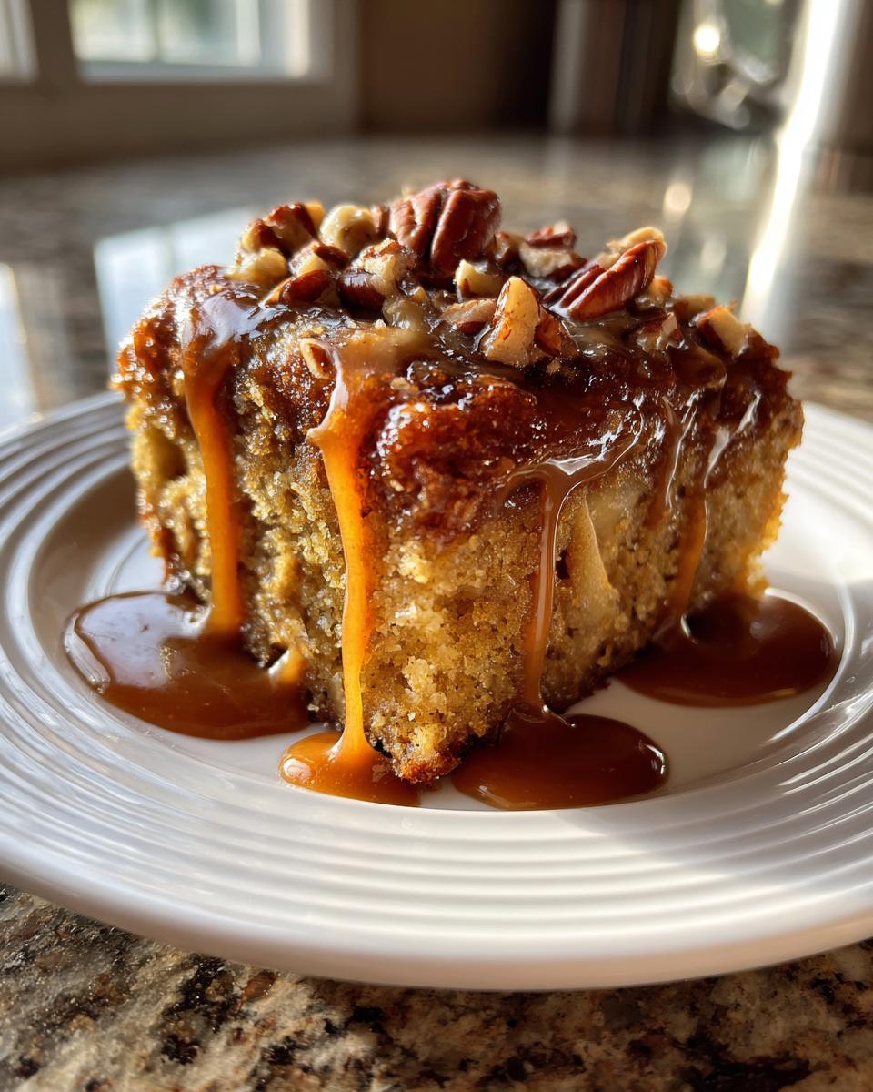 Salted Caramel Apple Sheet Cake - detail 2