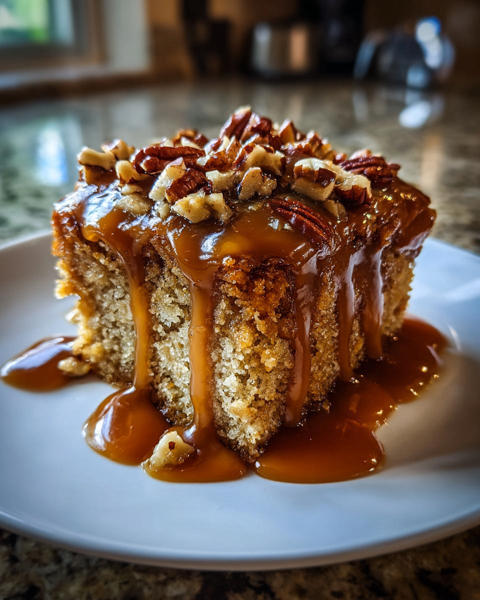Salted Caramel Apple Sheet Cake - detail 3