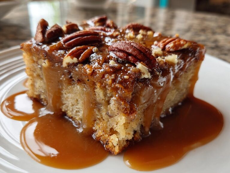 Salted Caramel Apple Sheet Cake